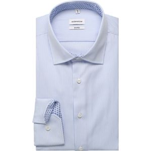 Seidensticker Overhemd lichtblauw, Gestreept
