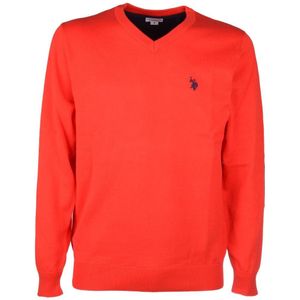 U.S. Polo Assn. Trui rood, Effen