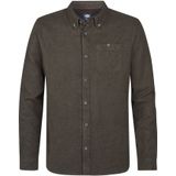 Petrol Industries Overhemd groen, Effen