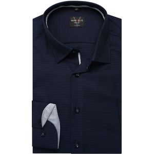 Marvelis Overhemd marine, Faux-uni