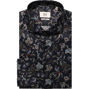 Eterna - Overhemd - Navy - MODERN FIT - Lange Mouwen - NON IRON
