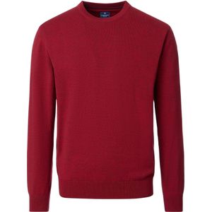 Redmond Casual Trui ronde hals rood, Effen