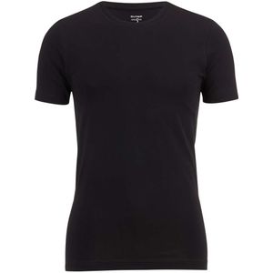 OLYMP Level Five Body Fit T-Shirt ronde hals zwart, Effen