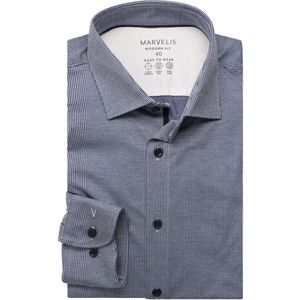 Marvelis Performance Overhemd marine, Faux-uni