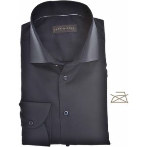 John Miller Overhemd donkerblauw, Effen