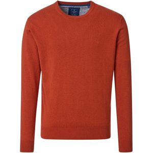 Redmond Casual Trui ronde hals terra, Effen