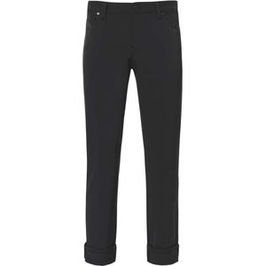 Alberto Bike Broek zwart, Effen