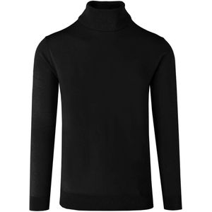 Marvelis Casual Trui Coltrui zwart, Effen