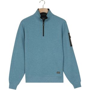 Baileys Sweatshirt ritssluitingblauw, Effen