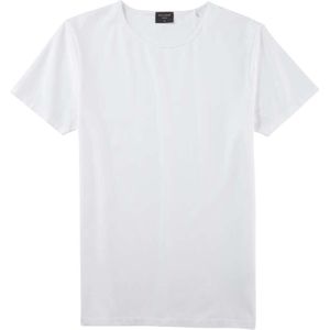 OLYMP Casual Regular Fit T-Shirt ronde hals wit, Effen