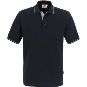HAKRO 803 Polo shirt Korte mouw zwart/zilver