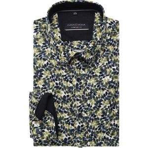 Casa Moda Overhemd groen, Bedrukt