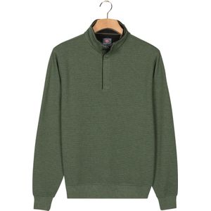 Baileys Sweatshirt Knoopsluitinggroen, Effen