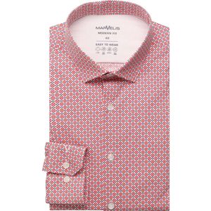 Marvelis Performance Overhemd wit/blauw/rood, Motief