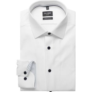 OLYMP Luxor Performance Climate Control Overhemd wit, Effen