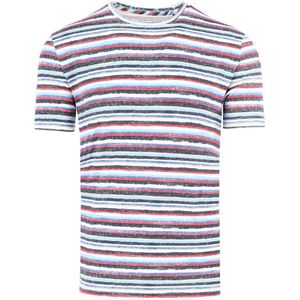 Marvelis Casual T-Shirt ronde hals marine, Bedrukt