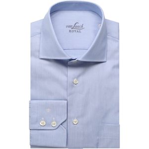 van Laack Comfort Fit Overhemd blauw, Gestructureerd