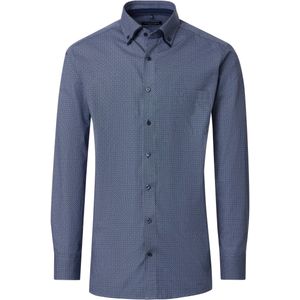 Casa Moda Overhemd blauw, Bedrukt