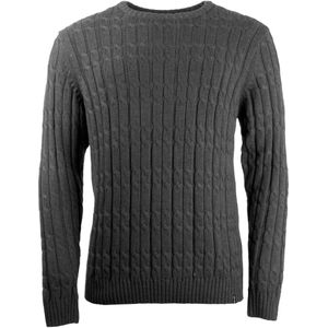 Indicode Trui ronde halsgrijs, Effen