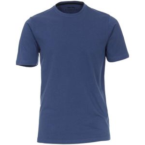 Redmond Casual Regular Fit T-Shirt ronde hals blauw, Effen