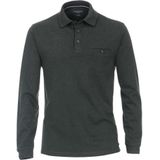 Casa Moda Casual Poloshirt lange mouw groen, Motief
