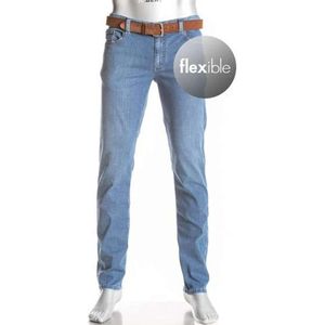 Alberto Pipe Regular Fit Jeans blauw, Effen