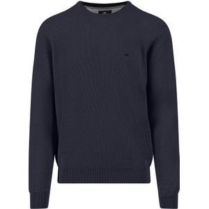 Fynch-Hatton Trui ronde halsdonkerblauw, Effen