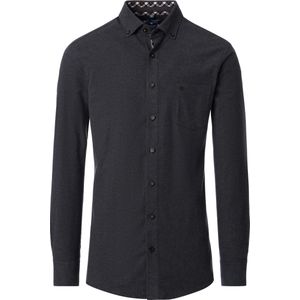 Redmond Flanellen Overhemd antraciet, Effen