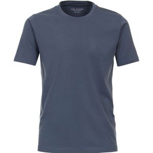 Casa Moda Regular Fit T-Shirt ronde hals blauw, Effen