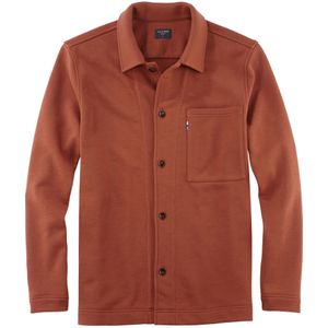 OLYMP Casual Overshirt bruin, Effen