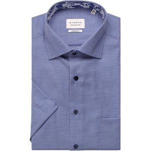 ETERNA Modern Fit Overhemd Korte mouw donkerblauw