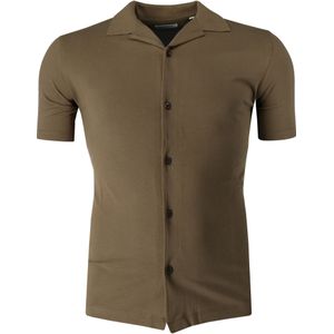 Lindbergh Overhemd Korte mouw bruin