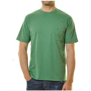 RAGMAN Softknit T-Shirt ronde hals smaragd, Effen