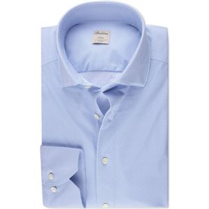 Stenströms Slimline Jersey shirt donkerblauw, Pied De Poule