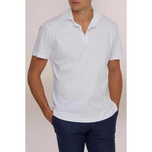 van Laack Polo shirt wit, Effen