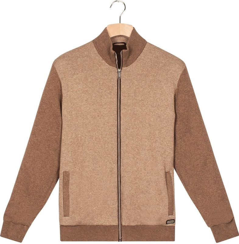 Baileys Cardigan bruin, Effen