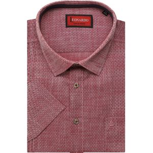 Leonardo by Jupiter Casual Overhemd Korte mouw rood