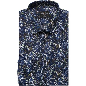 Marvelis Overhemd blauw/groen, Bloemen