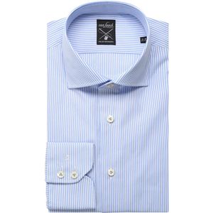 van Laack Meisterwerk Overhemd blauw, Gestreept