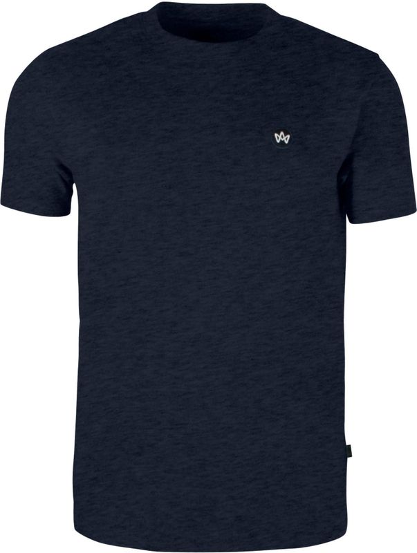 Kronstadt T-Shirt ronde hals donkergrijs, Effen