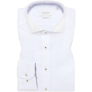 Eterna - Overhemd - Wit - Comfort fit - NON IRON - Lange Mouwen