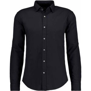 RAGMAN Overhemd zwart, Effen