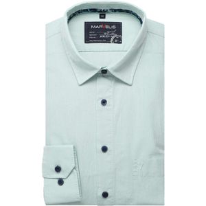 Marvelis Casual Overhemd groen, Faux-uni