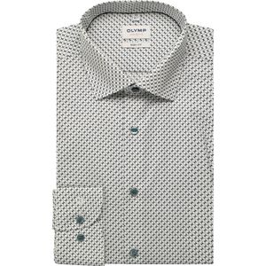 OLYMP Level Five Overhemd beige, Bedrukt