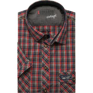 Leonardo by Jupiter Casual Overhemd Korte mouw rood