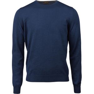 Stenströms Sweatshirt ronde halsblauw, Effen