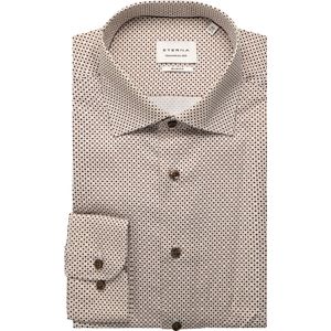 Eterna - Overhemd - Bruin - Slim fit - NON IRON (strijkvrij)