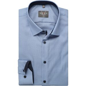 Marvelis Overhemd blauw, Faux-uni