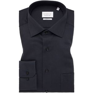 ETERNA Overhemd zwart, Gestructureerd