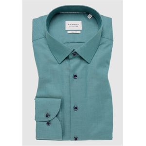 Overhemden - Dennengroen - Katoen - Strijkvrij